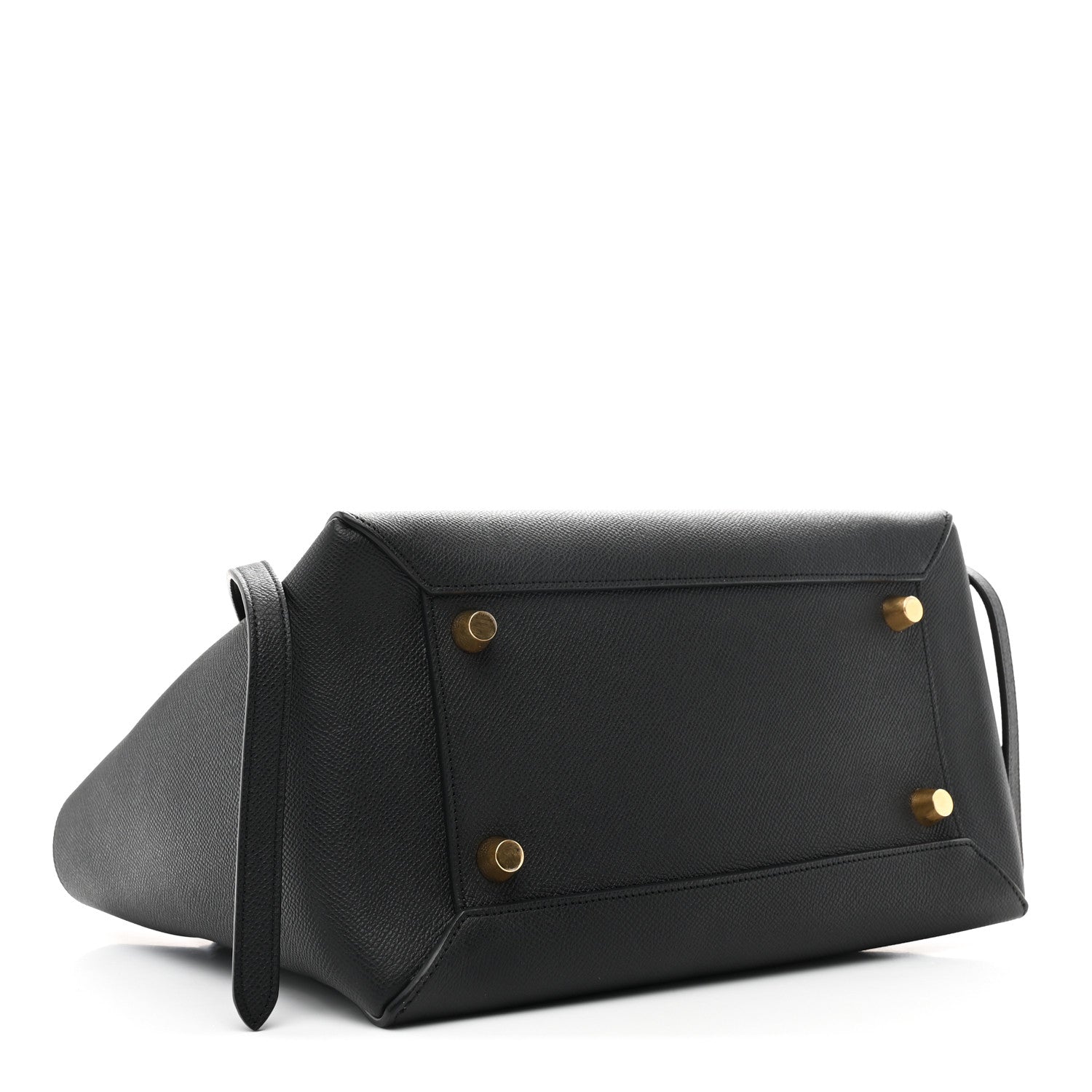 Grained Calfskin Mini Belt Bag Black