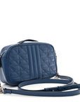 Calfskin Matelasse Aria Small GG Marmont Chain Shoulder Bag Clear Blue