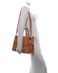 Grained Calfskin Medium The Tote Bag Argan Oil