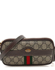 GG Supreme Monogram Web Mini Ophidia GG Bag Brown