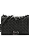 Caviar Quilted New Medium Boy Flap So Black