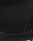 Drummed Calfskin Mini Luggage Black