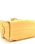 Suede Quilted Mini CHNL 25 Handbag Yellow