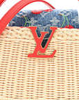 LV X TM Rattan Denim Calfskin Cerises Capucines Mini
