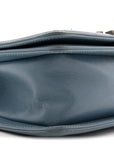 Lambskin Quilted Small Boy Flap Light Blue