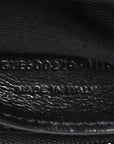 Sheepskin Matelasse Chevron Monogram Medium College Bag Black