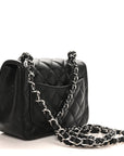 Caviar Quilted Mini Square Flap Black