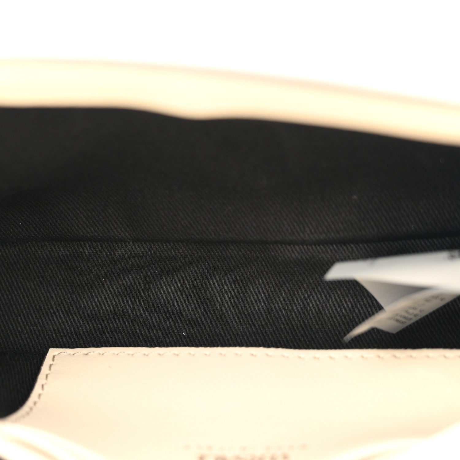 Satin Crystal Medusa Chain Clutch Beige