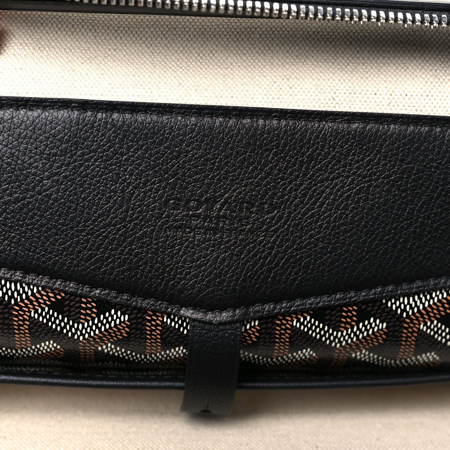 Goyardine Calfskin Cisalpin Backpack Black