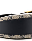 GG Supreme Monogram Small Messenger Shoulder Bag Beige Blue Navy