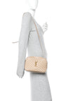 Calfskin Matelasse Monogram Lou Camera Bag Dark Beige