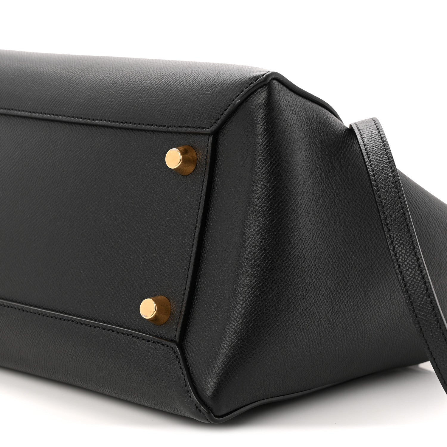 Grained Calfskin Mini Belt Bag Black