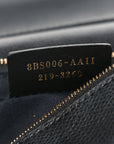 Vitello Cruise F is FNDI Bi-Color FF 1974 Embossed Medium Envelope Wallet On Chain Black Maya