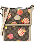 GG Supreme Monogram Les Pommes Retro Interlocking G Les Pommes Messenger Bag Beige Multicolor Mystic White