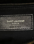 Calfskin Y Quilted Monogram Medium Loulou Chain Satchel Black