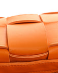 Nappa Maxi Intreccio Cassette Bag Tangerine
