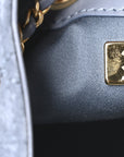 Suede Quilted Small CHNL 25 Handbag Blue