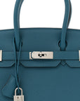 Togo Birkin 30 Bleu De Galice