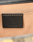 GG Supreme Monogram Bees Small Padlock Shoulder Bag Black