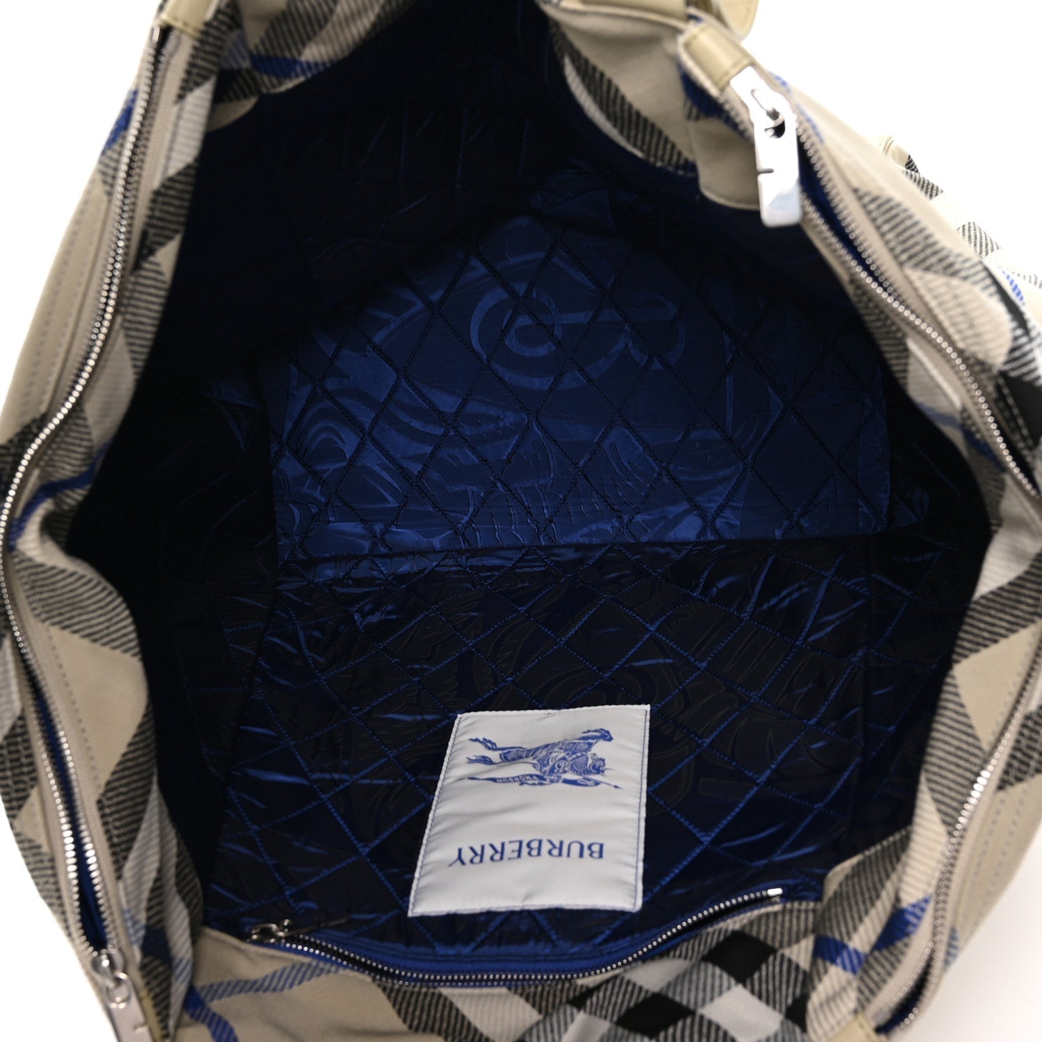 Jacquard Check Festival Tote Lichen