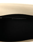 Grained Calfskin Baby Sac De Jour White