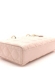Lambskin Cannage Medium Lady D-Joy Powder Pink
