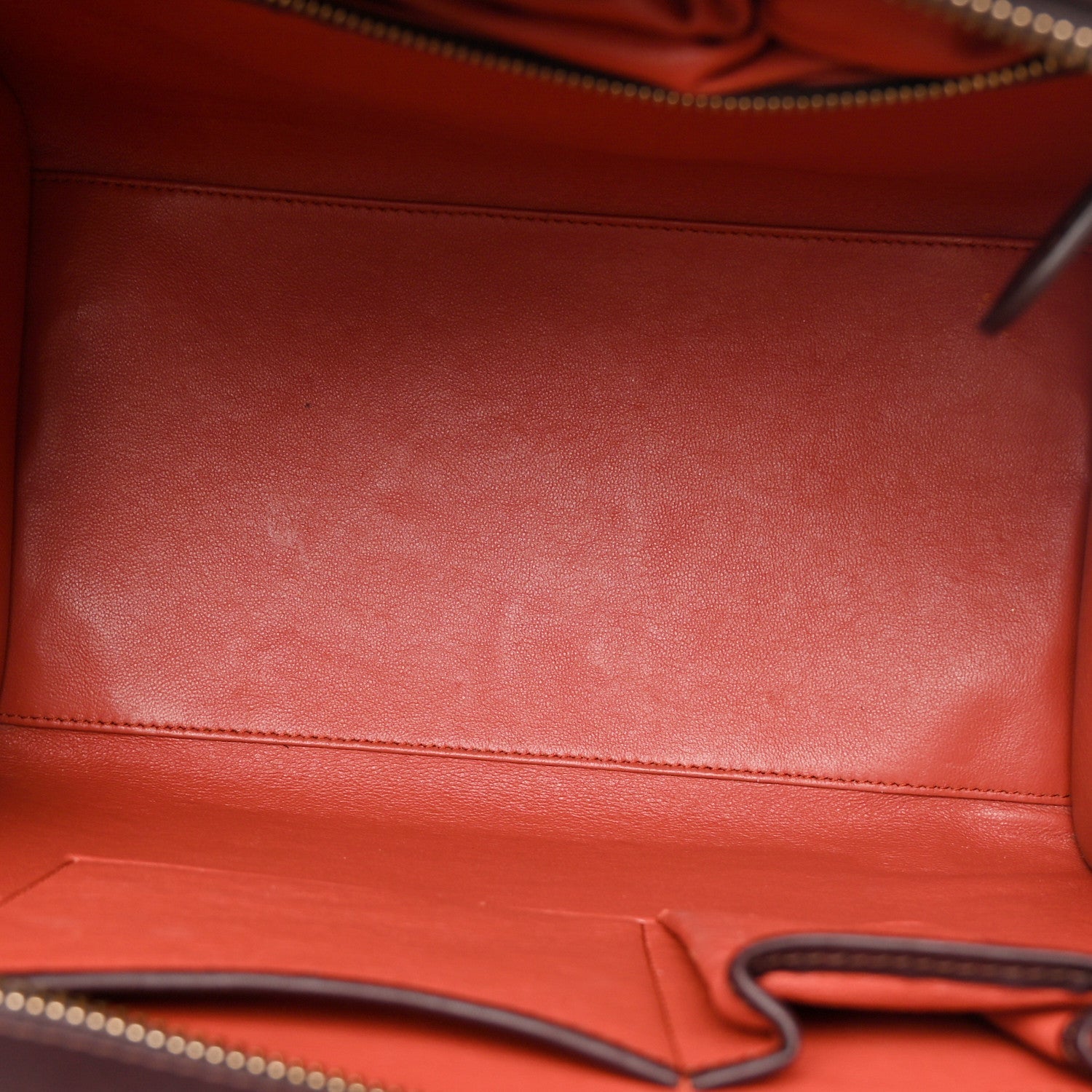 Satin Calfskin Mini Tri-Color Luggage Blood