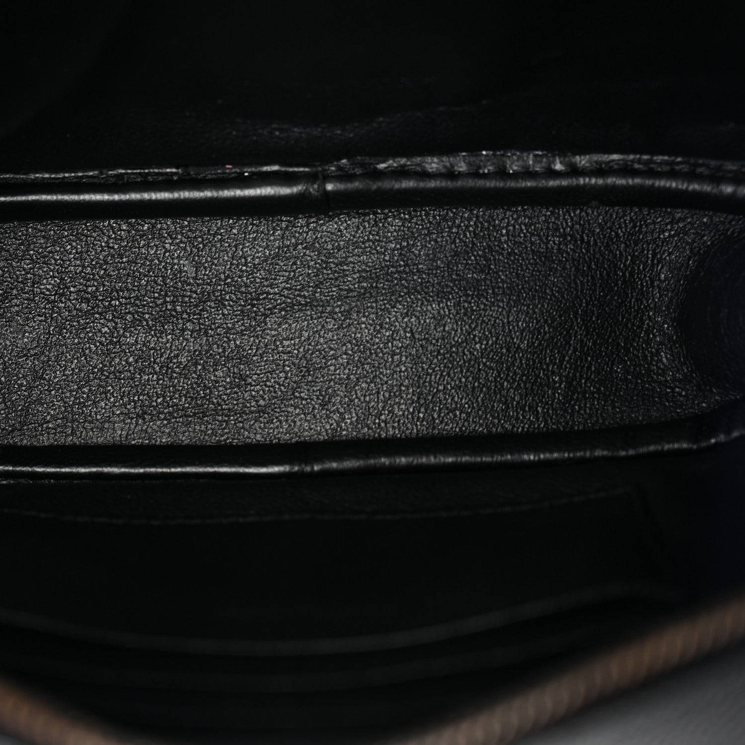 Grain De Poudre Matelasse Monochrome Monogram Mini Lou Camera Bag Black