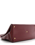 Vitello Elite Regular 2Jours Tote Rosso Scuro Ciliegia