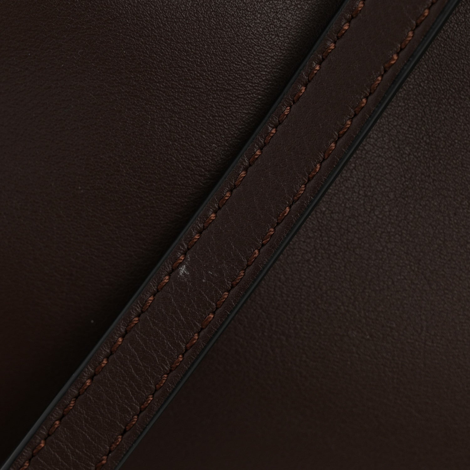 Calfskin Mini Flamenco Knot Clutch Chocolate
