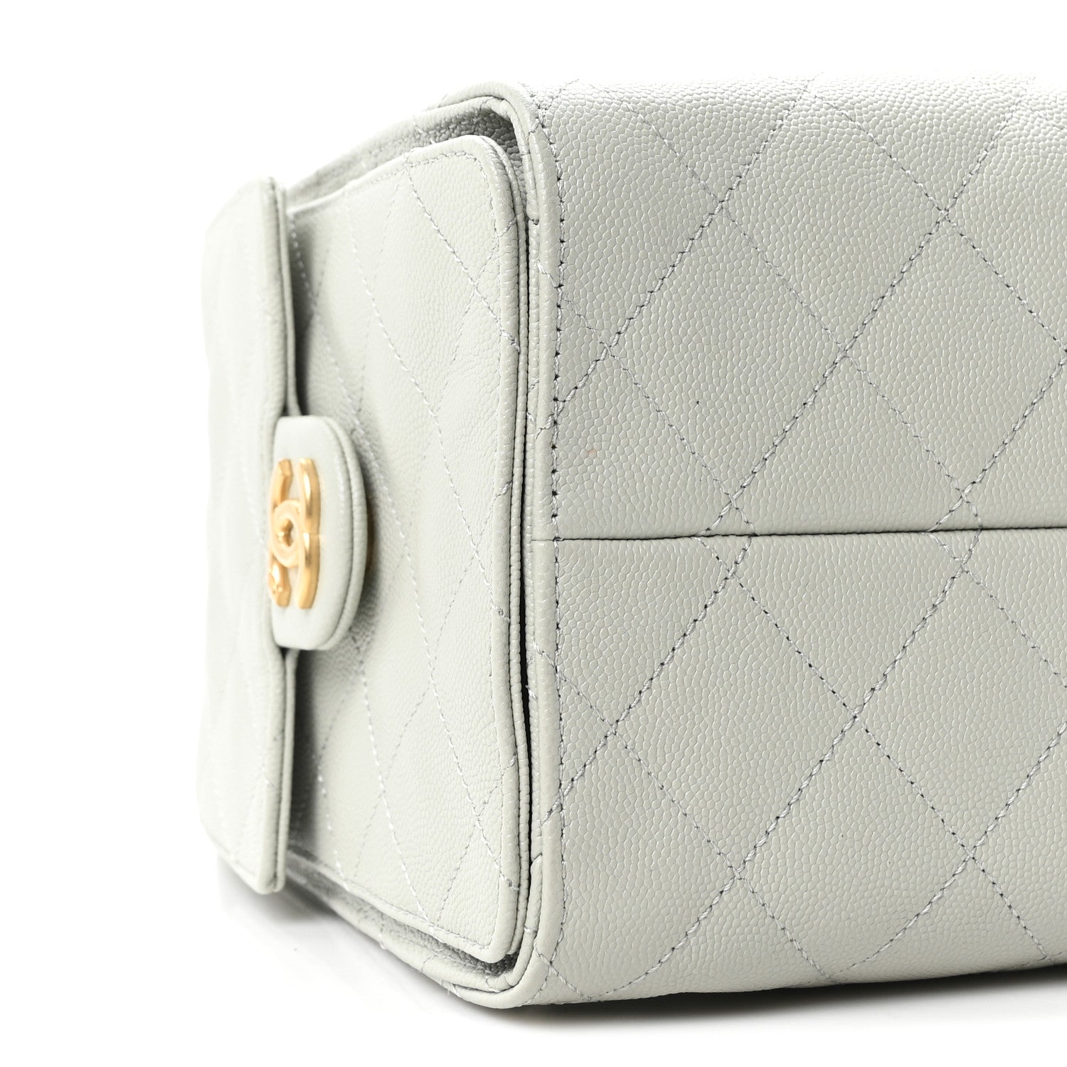 Caviar Quilted Small CHNL 25 Handbag Light Green