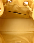 Suede Quilted Mini CHNL 25 Handbag Yellow