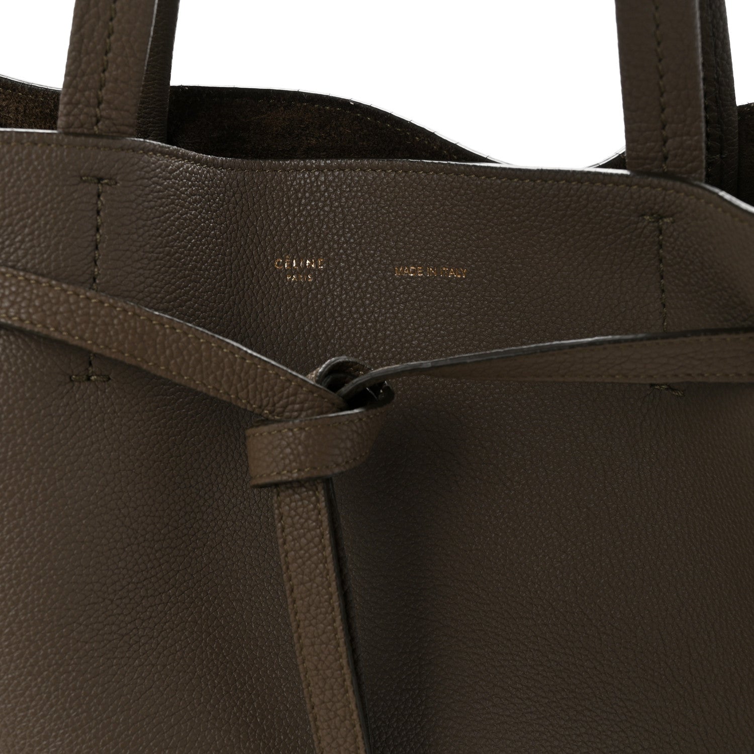 Soft Grained Calfskin Small Belt Cabas Phantom  Taupe