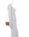 Azalea Calfskin Matelasse Diagonal Super Mini GG Marmont Shoulder Bag Cuir