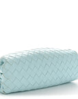 Nappa Maxi Intrecciato The Pouch Oversized Clutch Teal Washed