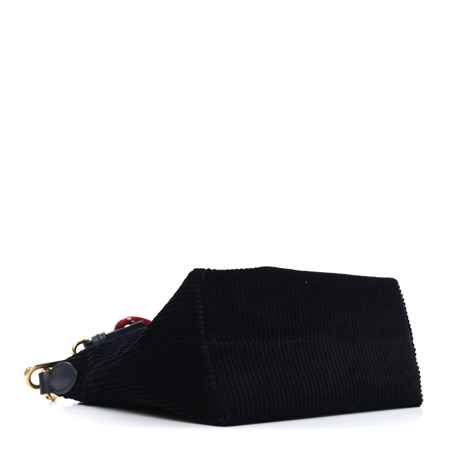 Velvet Pouch Bag Navy Amaranto