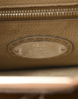 Cuoio Romano Selleria Bi-Color Large Peekaboo Iconic Satchel  Mou Deserto