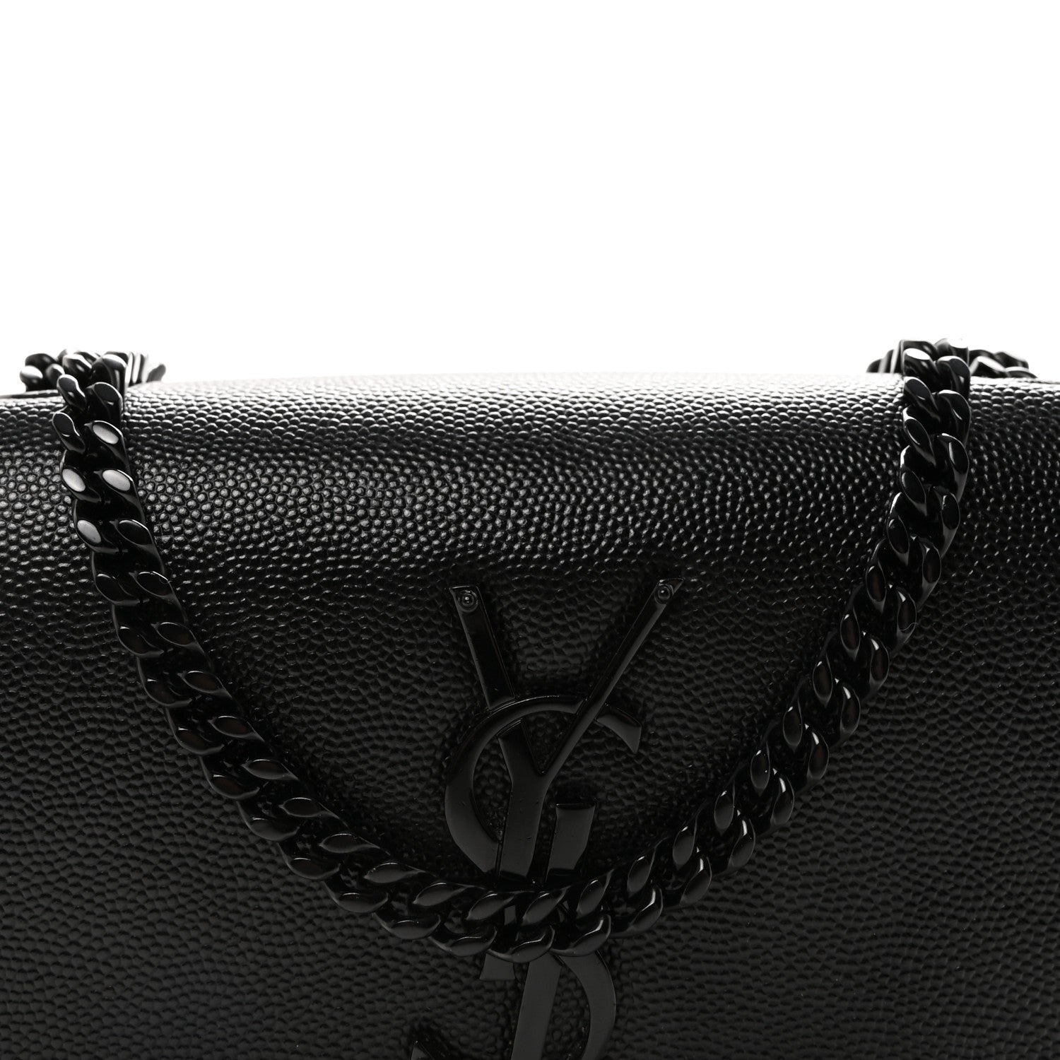 Grain De Poudre Small Monogram Monochrome Kate Satchel Black