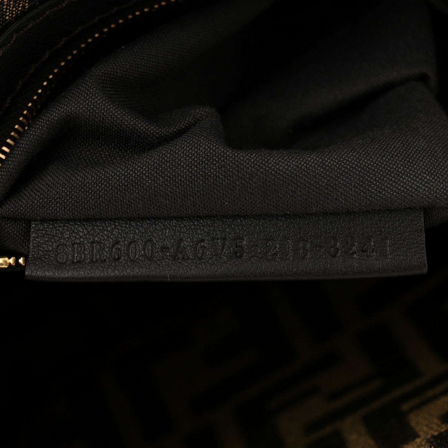 Fabric Jacquard FF 1974 Medium Baguette Tobacco Moro Black
