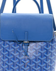 Goyardine Calfskin Mini Alpin Backpack Sky Blue