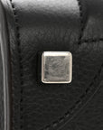 Drummed Calfskin Micro Luggage Black