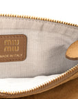 Suede Pouch Olive Green