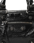 Agneau Arena Mini Le Cagole Duffle Crossbody Bag Black