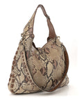 Snakeskin Large New Jackie Shoulder Bag Multicolor