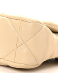 Lambskin Quilted Medium CHNL 19 Flap Beige