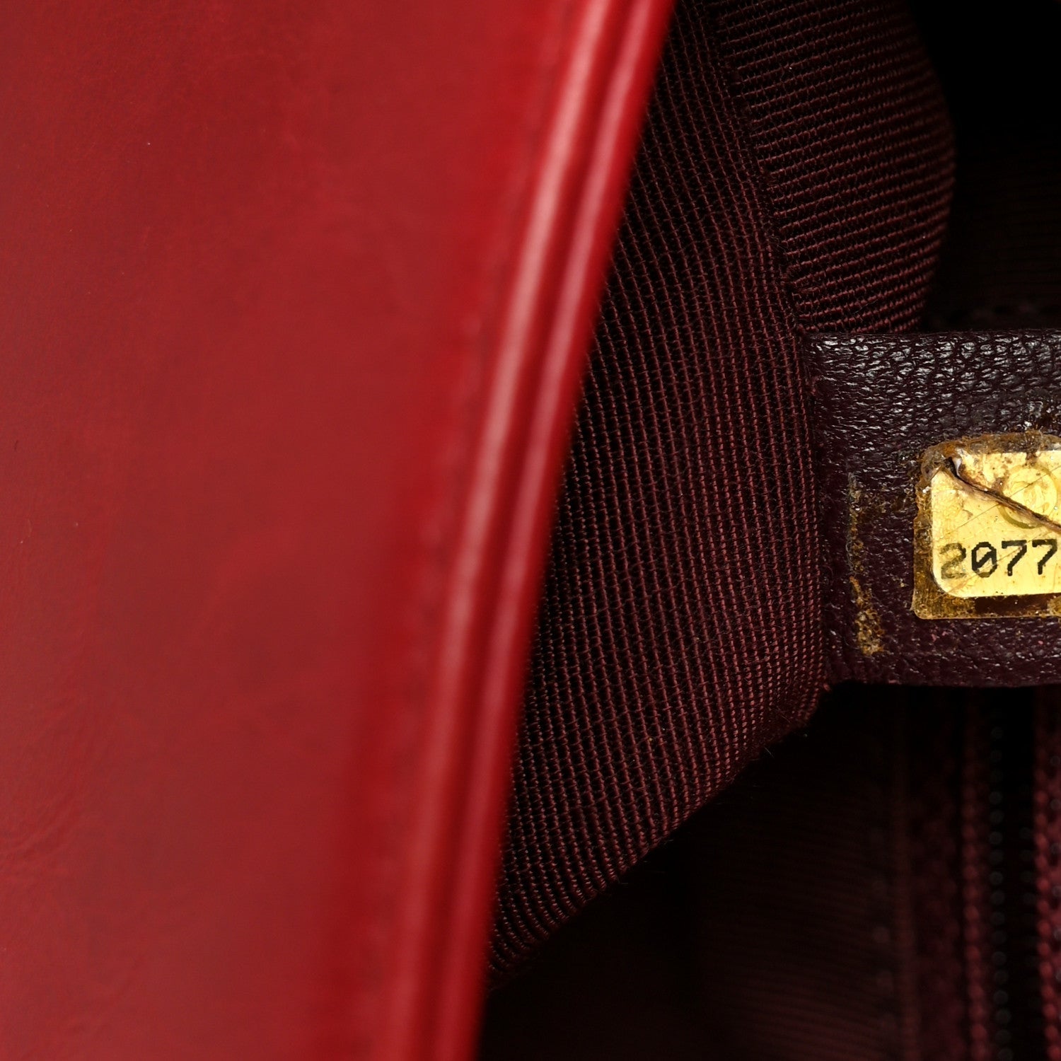 Glazed Calfskin Quilted Small Coco Boy Flap Red