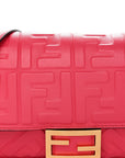 Nappa FF 1974 Embossed Baguette Rosa Fluo