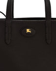 Grainy Calfskin Mini Reversible Tote Peat Sand