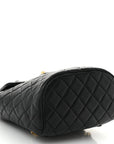 Lambskin Quilted Mini Urban Spirit Backpack Black