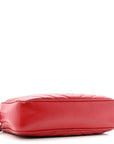 Calfskin Matelasse Monogram Lou Camera Bag Red